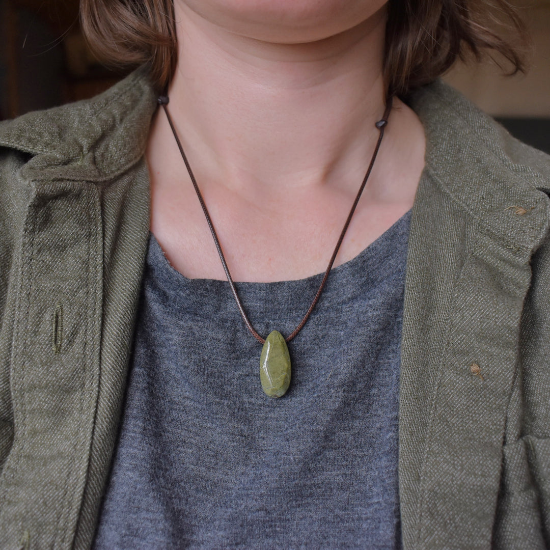 Epidote Pendant Necklace