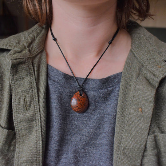 Poppy Jasper Pendant Necklace