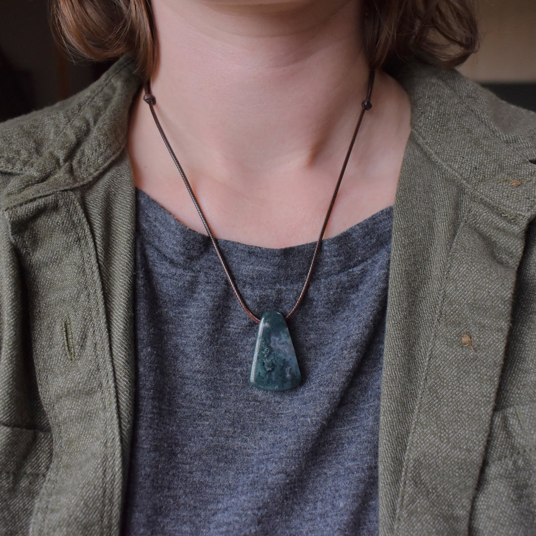 Ochoco Moss Agate Necklace