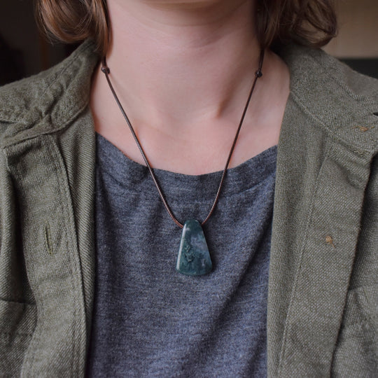 Ochoco Moss Agate Necklace