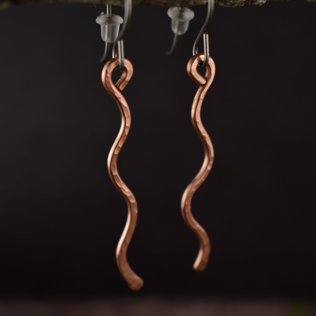 Copper Dangle Earrings : Limited Edition