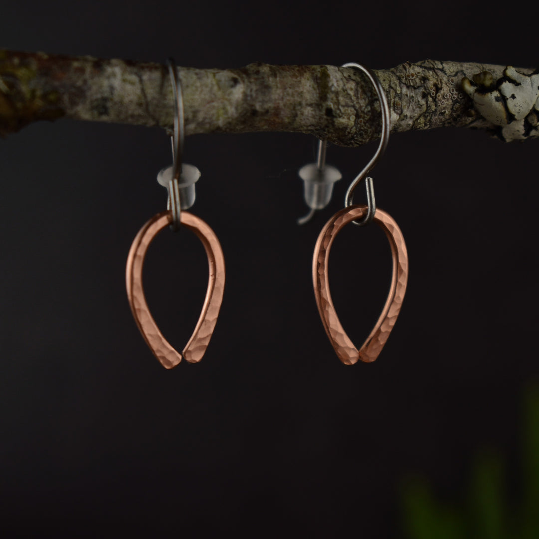 Minimalist Copper Earrings : Limited Edition