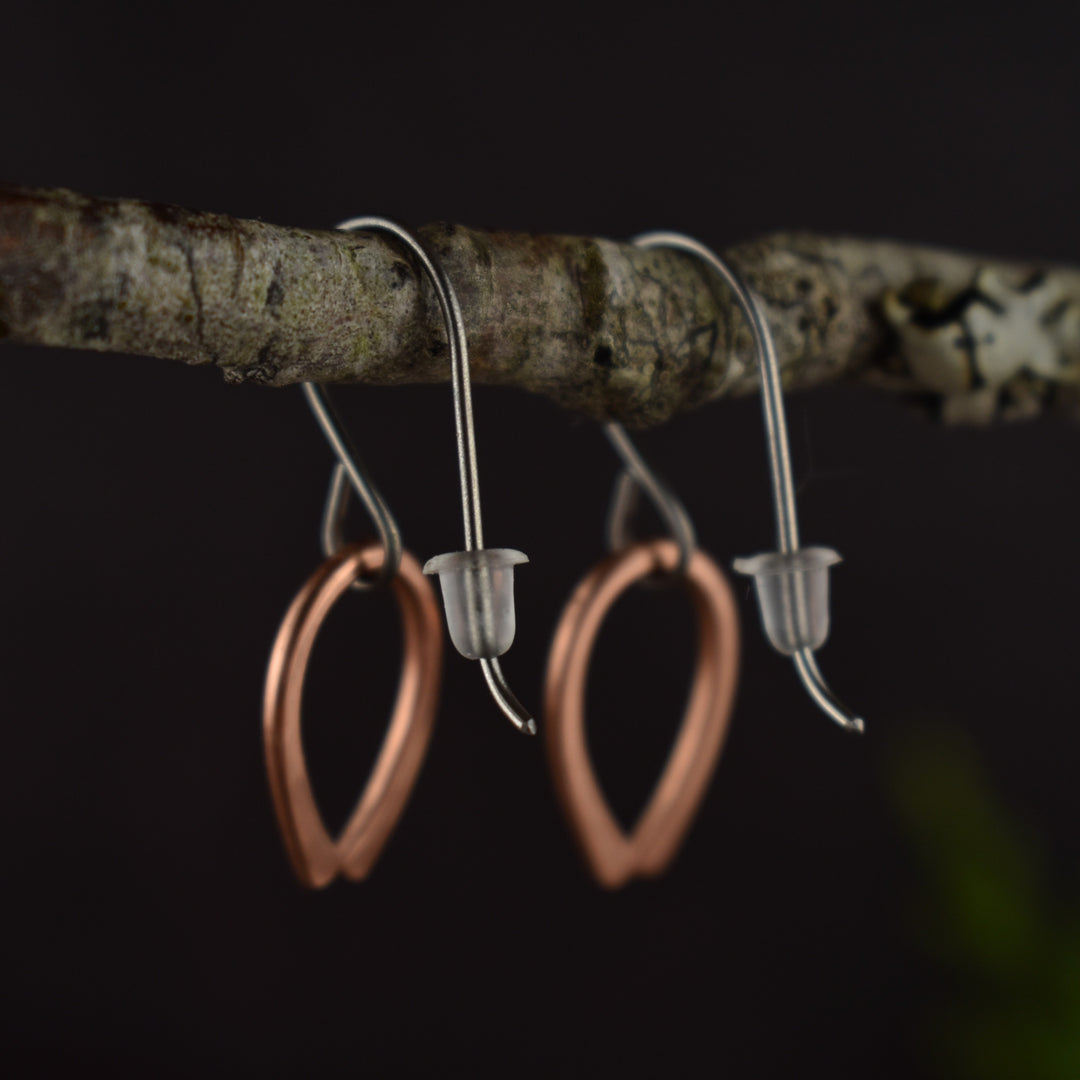 Minimalist Copper Earrings : Limited Edition