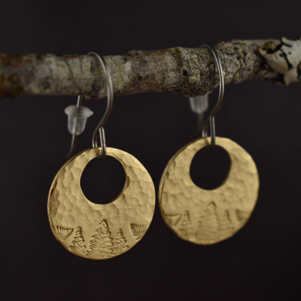 Woodland Brass Earrings | Limited Edition