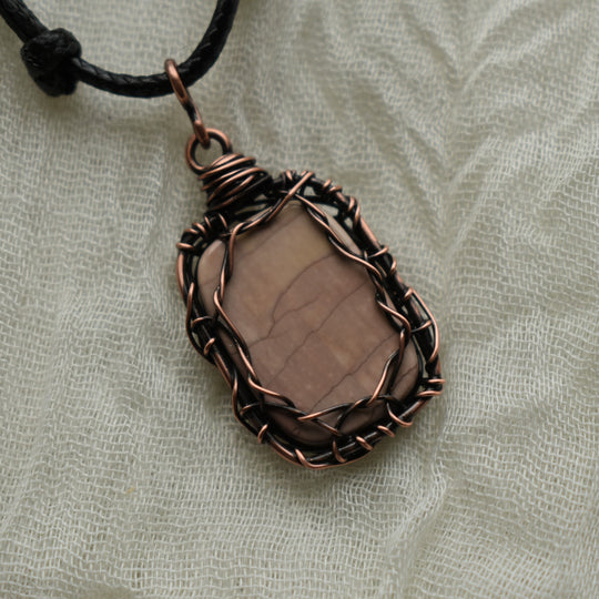 Willow Creek Jasper Copper Pendant Necklace