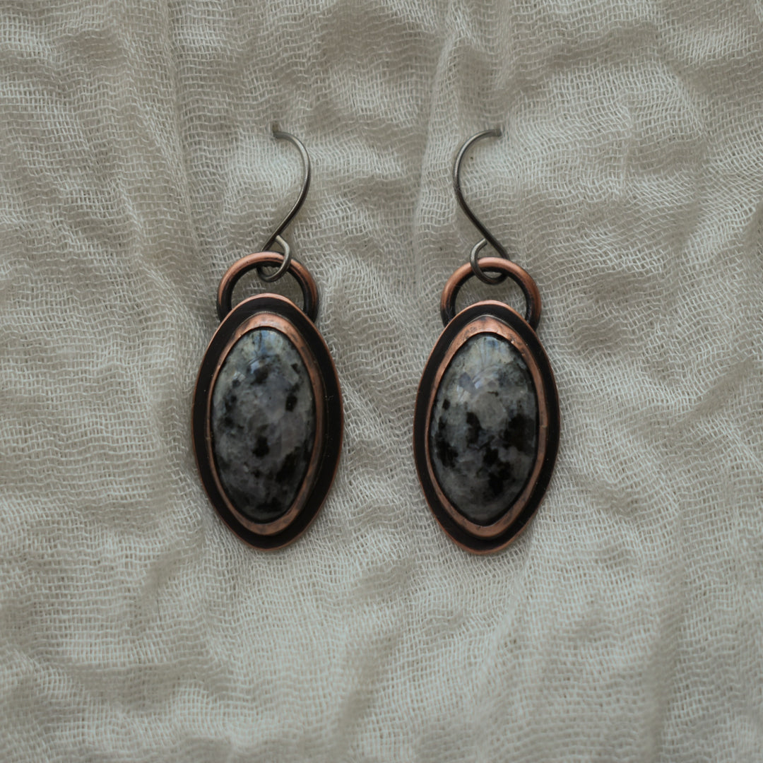 Handmade Moonstone Earrings with Hypoallergenic Hooks