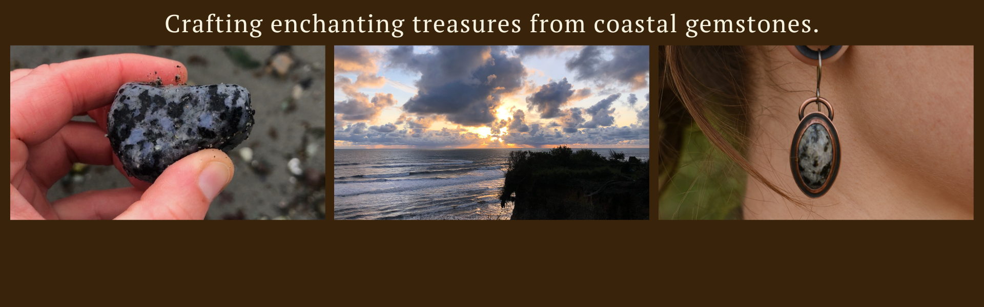 Crafting enchanting treasures from coastal gemstones.