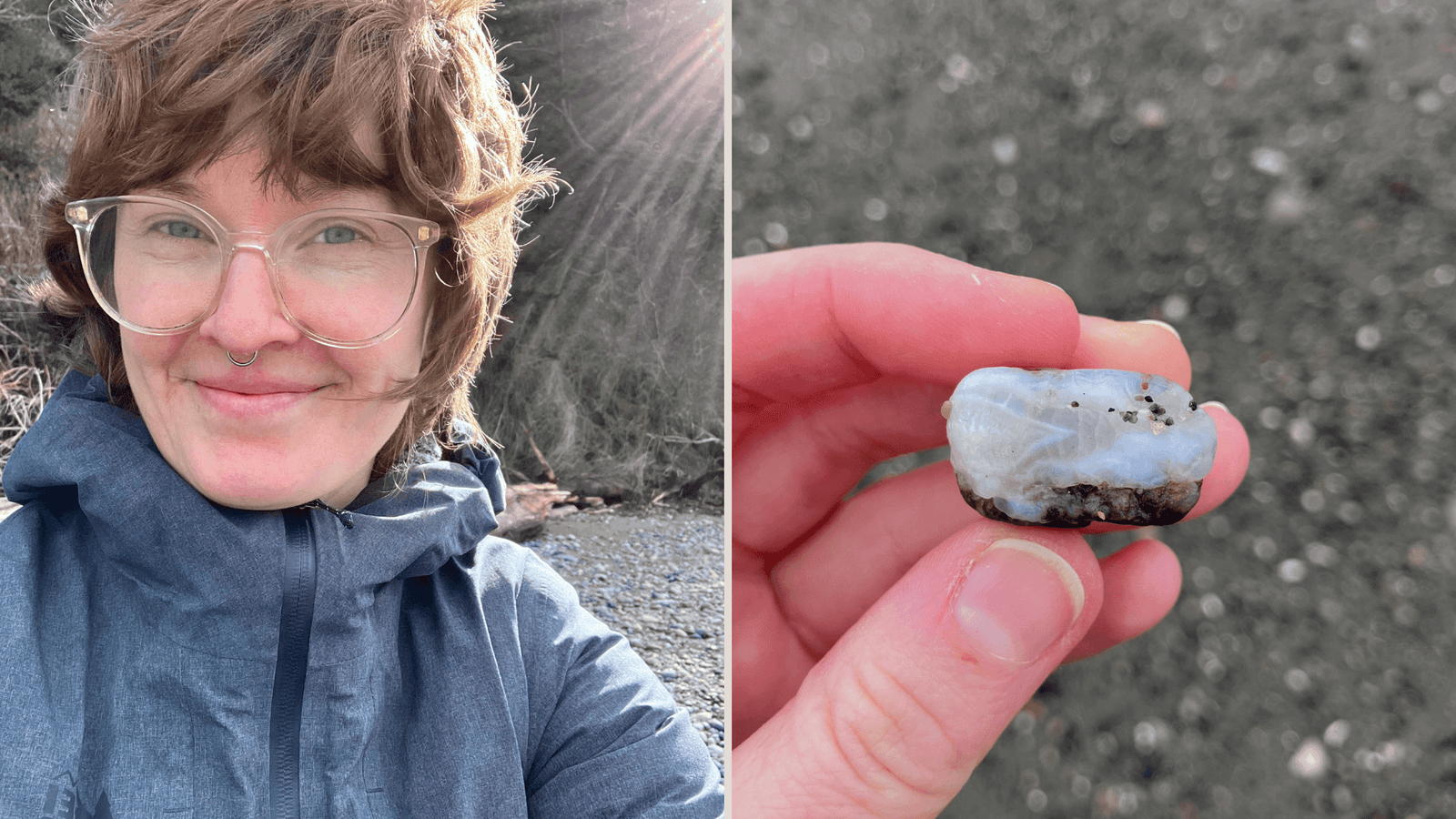 Beach combing for Agates in Washington State