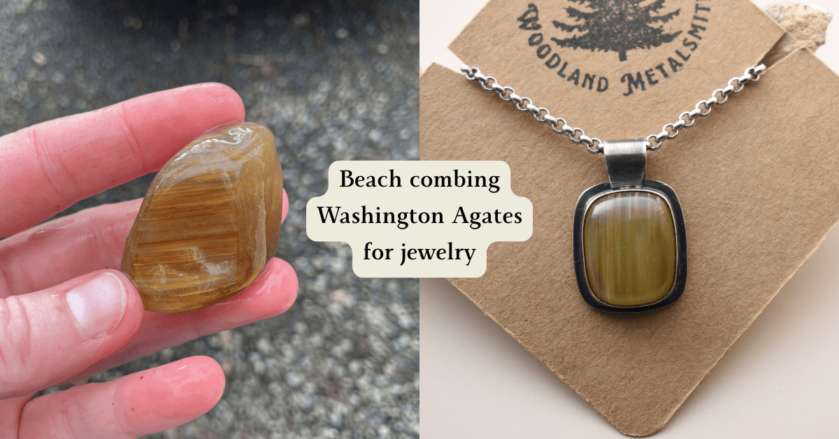 Beach combing Washington State Agates to make jewelry and decor