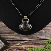 Black Jasper Silver Necklace