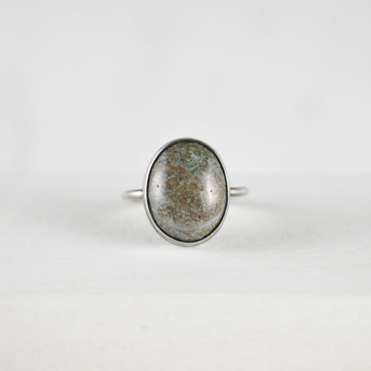 Blue stone and Sterling silver ring