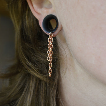 Copper Chain Post Earrings - BOGO Sale
