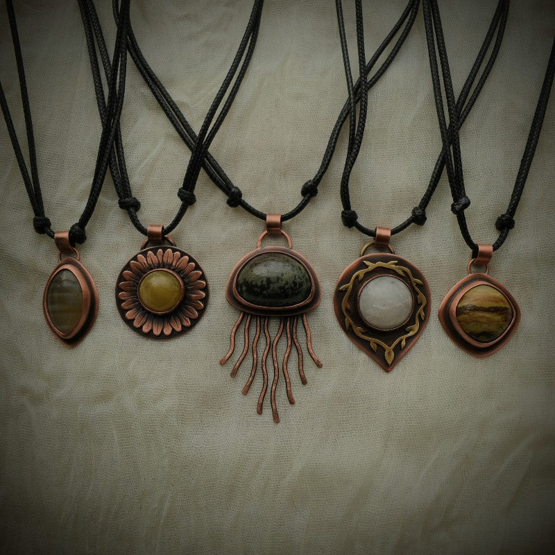 unique copper jewelry handmade by Woodland Metalsmith