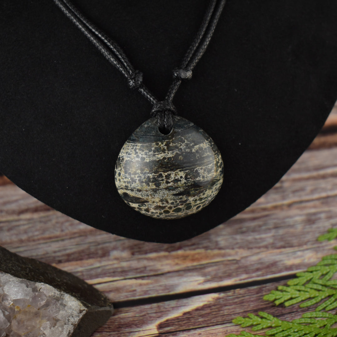 Large Ocean Jasper pendant necklace