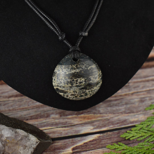 Large Ocean Jasper pendant necklace