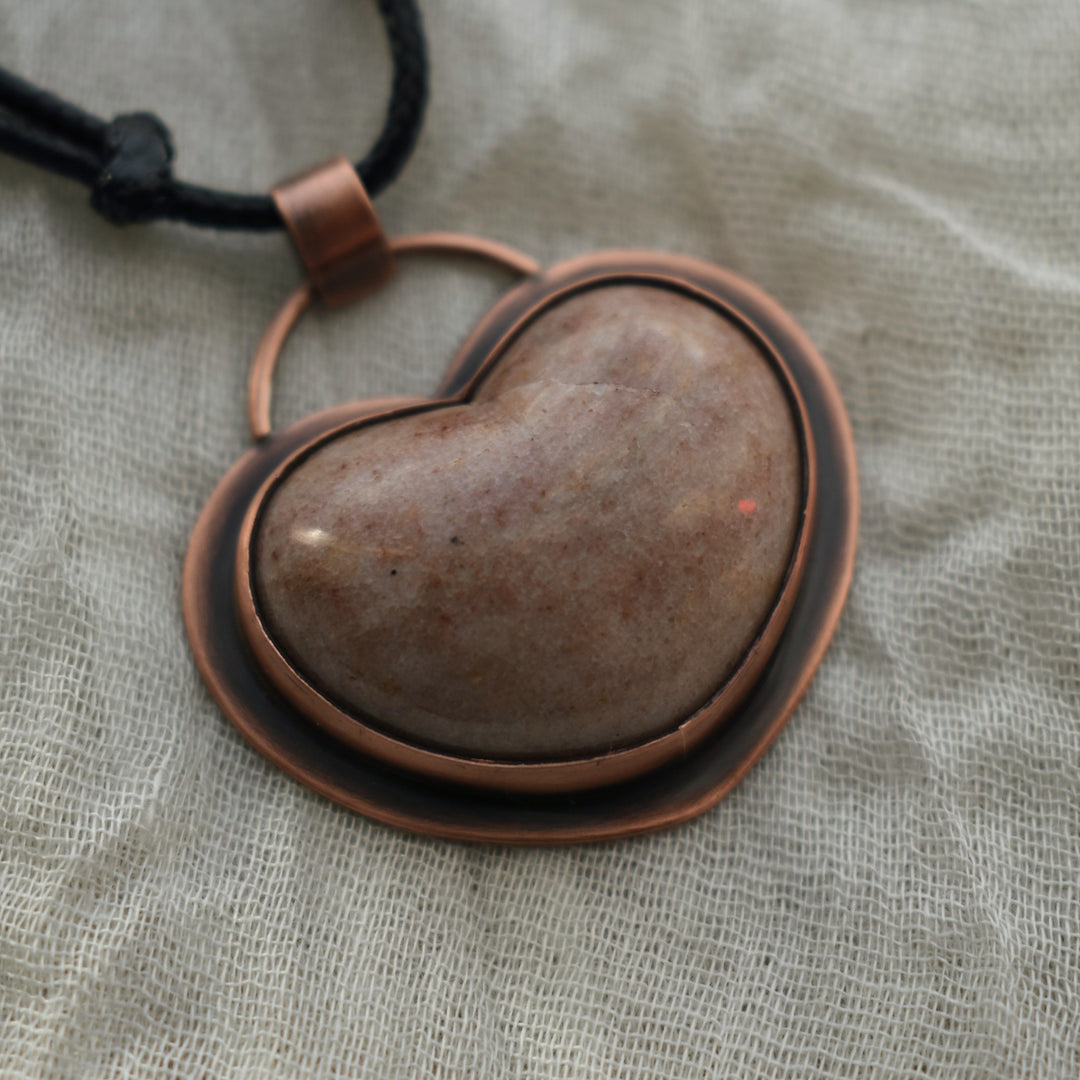 metalsmith heart necklace gift
