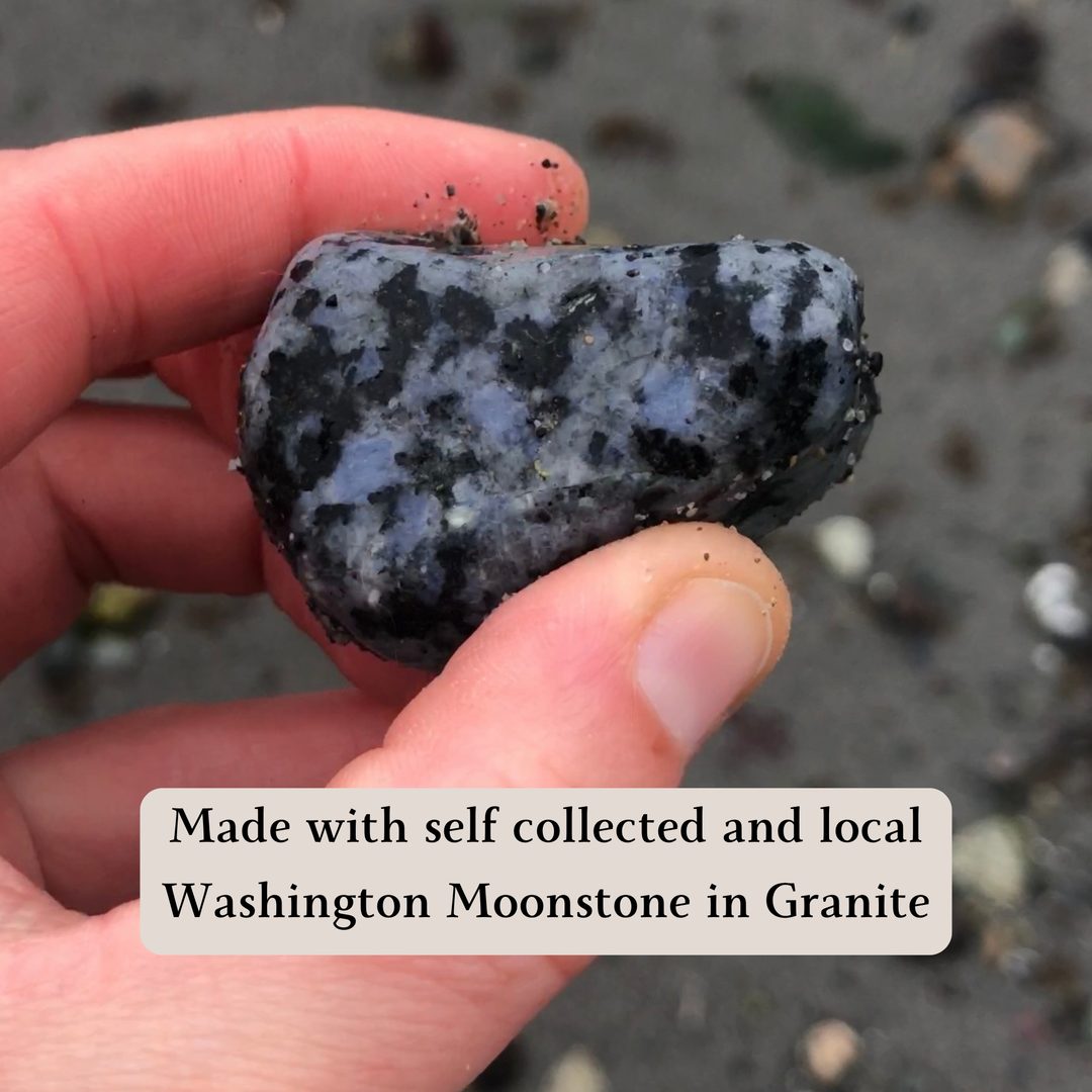 Moonstone Pendant Necklaces, Adjustable Poly Cord