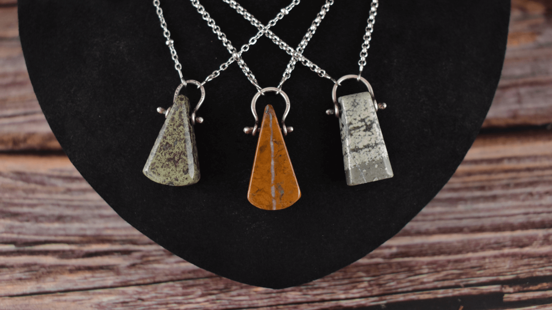 Natural Stone Jewelry by Woodland Metalsmith