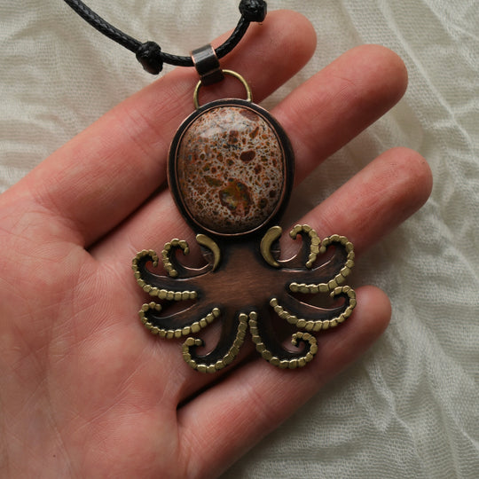 octopus jasper necklace