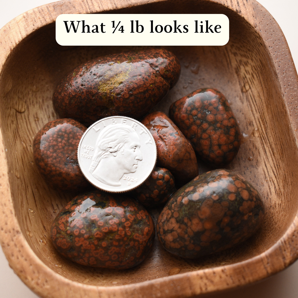 Raw Poppy Jasper Beach Stones