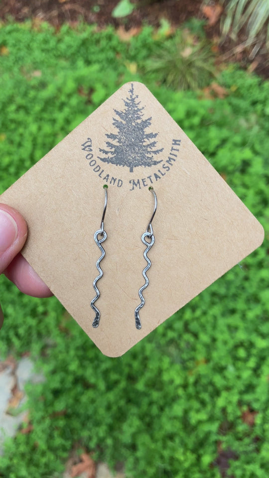 Hammered Sterling Silver Earrings - Hypoallergenic