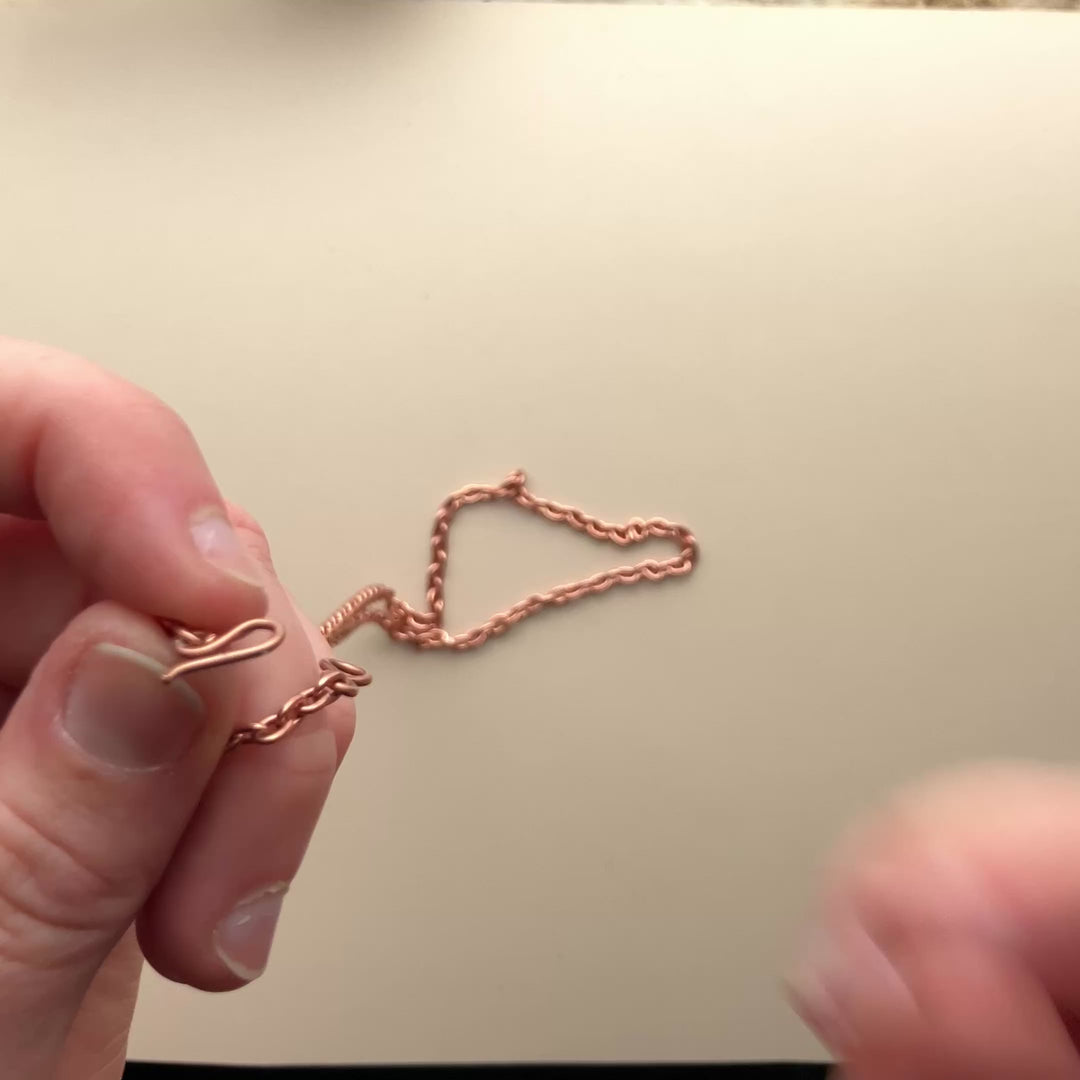 Real Copper Chain Necklace in Your Custom Length