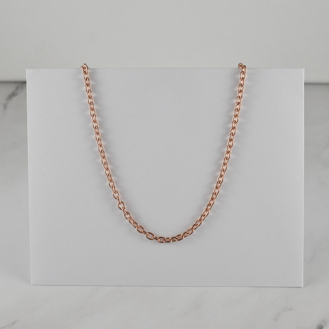 Pure copper chain necklace and wrap bracelet