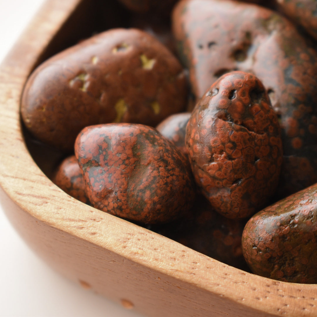 Raw Poppy Jasper Beach Stones