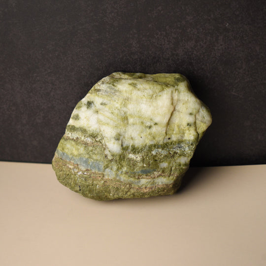 Rough Epidote in Quartz, Collector, Lapidary, 2.2 Inches