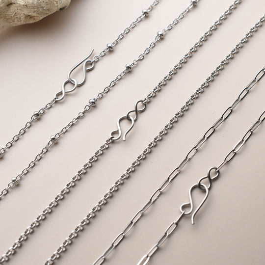 304 Stainless Steel Chain Necklaces, Choose Length