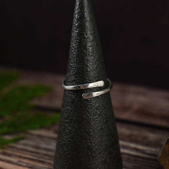 sterling silver wrap ring