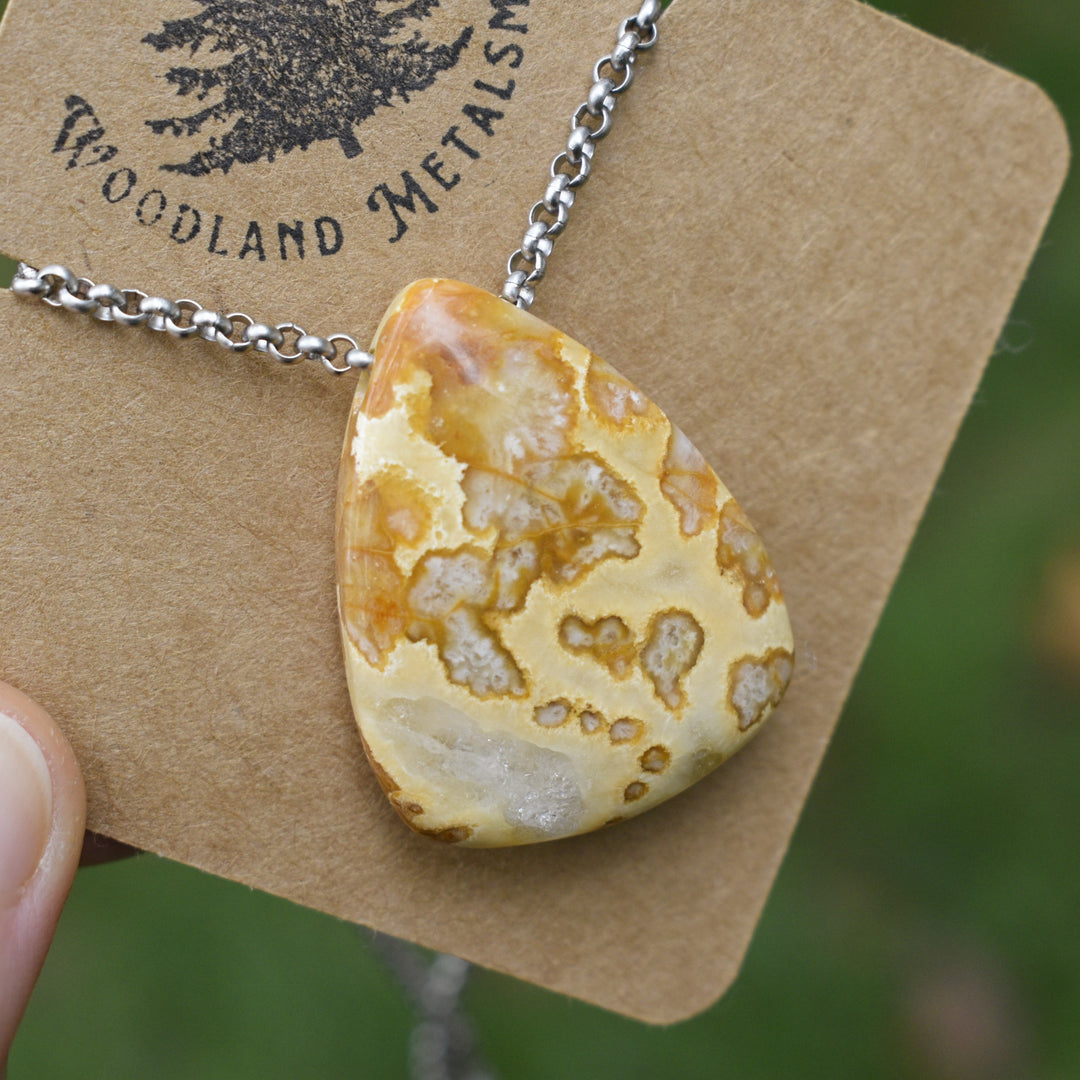 Washington Tubal Agate necklace for men