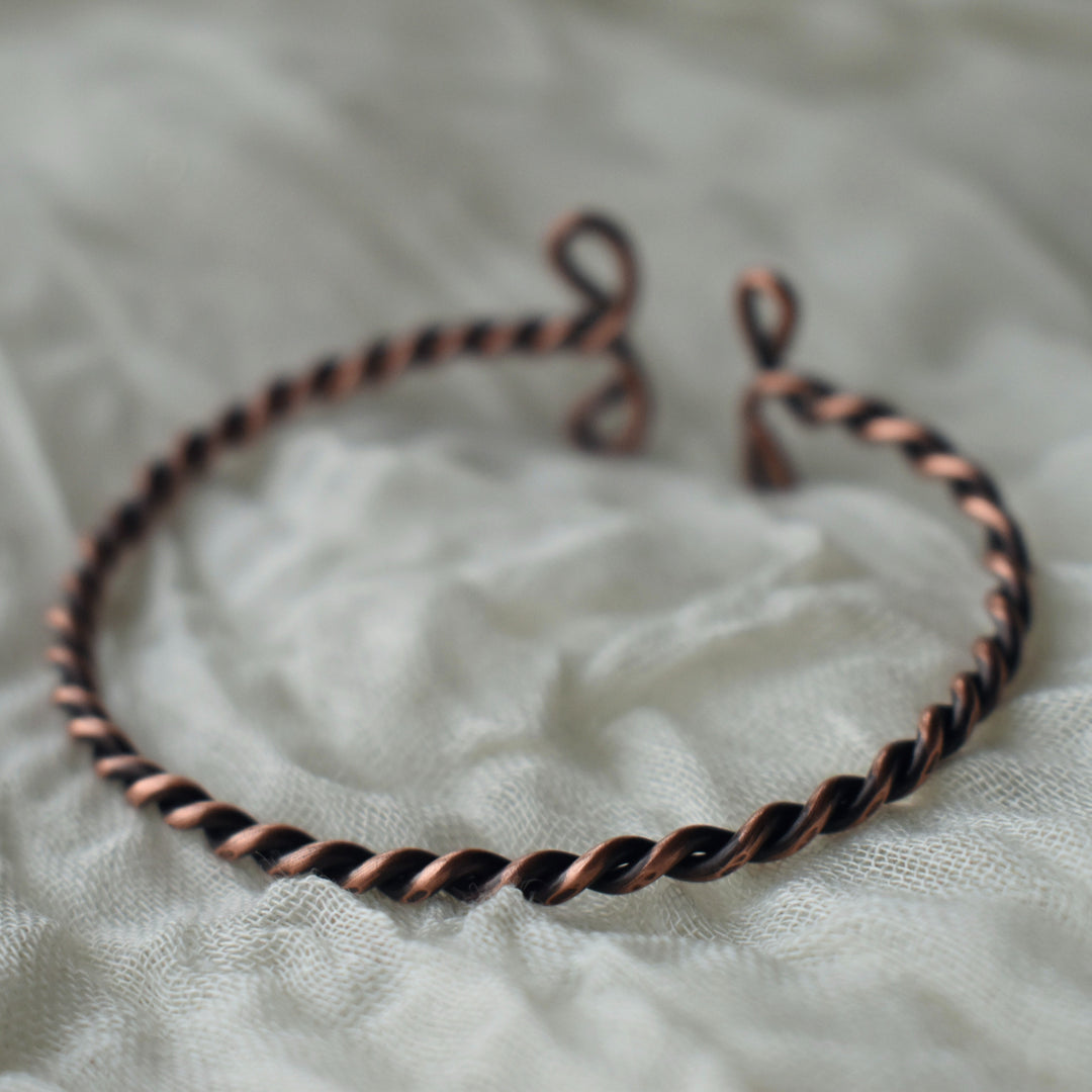 twisted copper bracelet gift