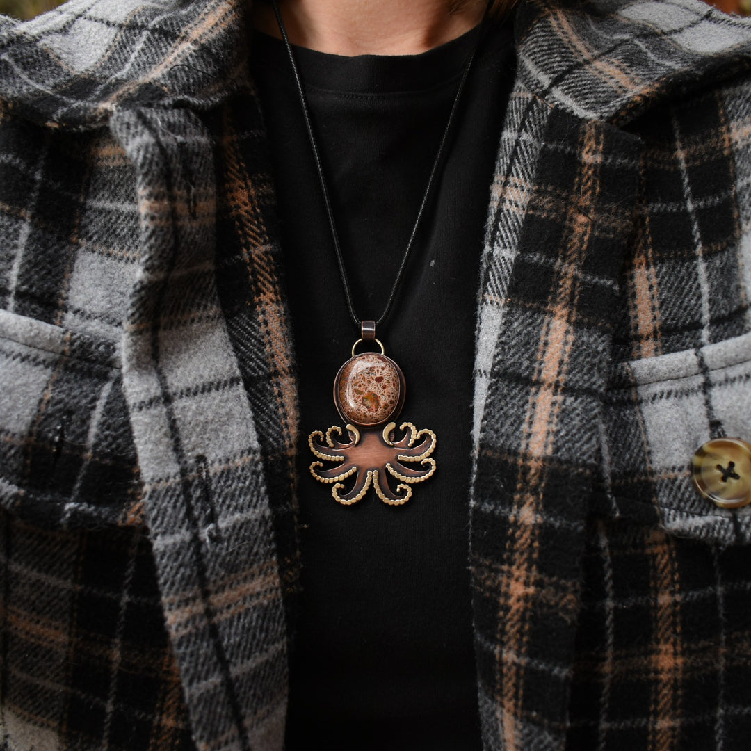 unique octopus necklace