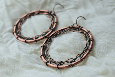 Wire Wrapped Hoops