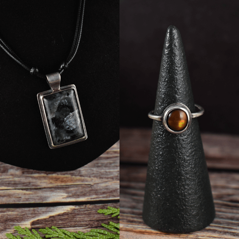 Woodland Metalsmith natural gemstone jewelry from the Pacific Northwest