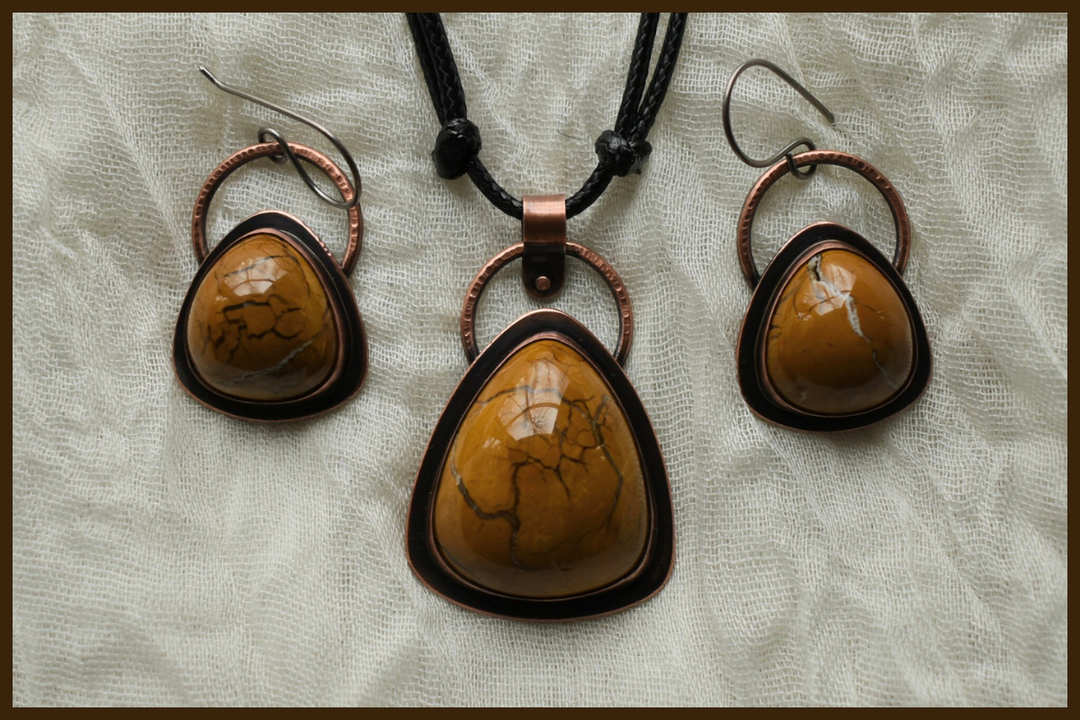 Yellow Jasper Jewelry Set